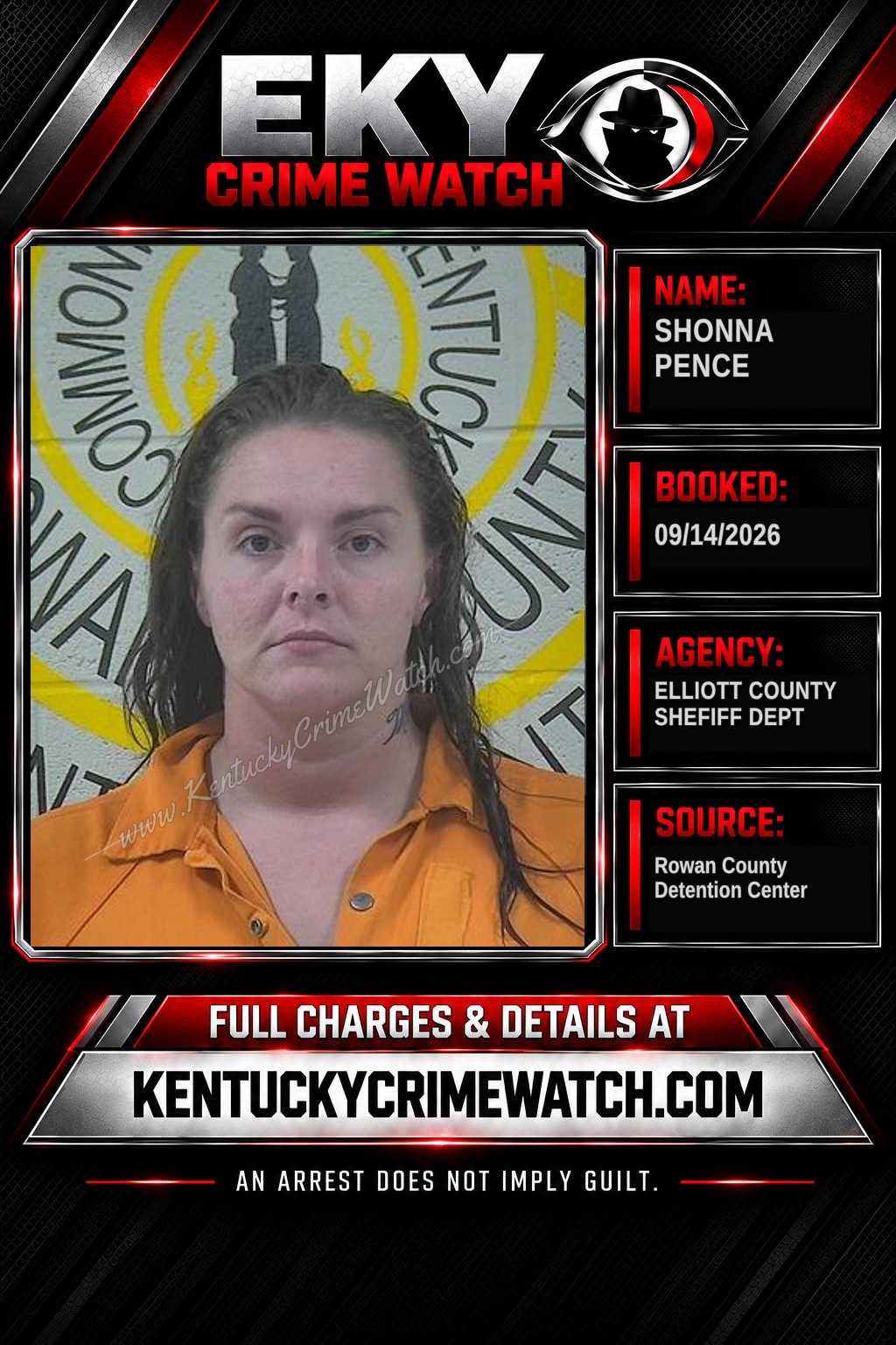 SHONNA PENCE booking image