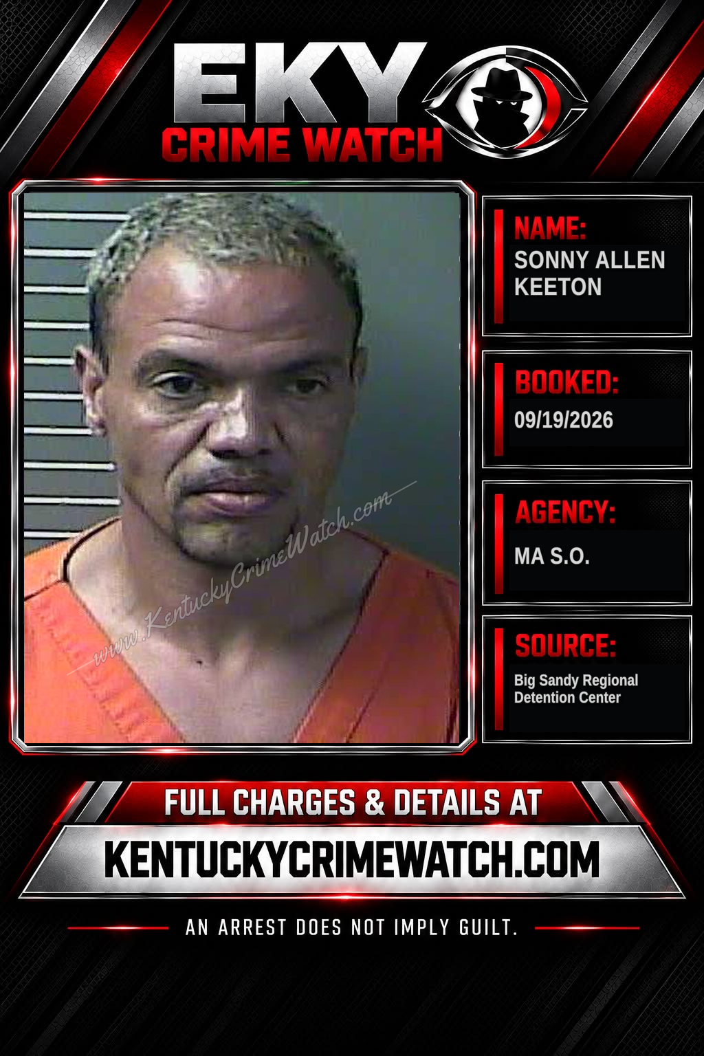 SONNY ALLEN KEETON booking image
