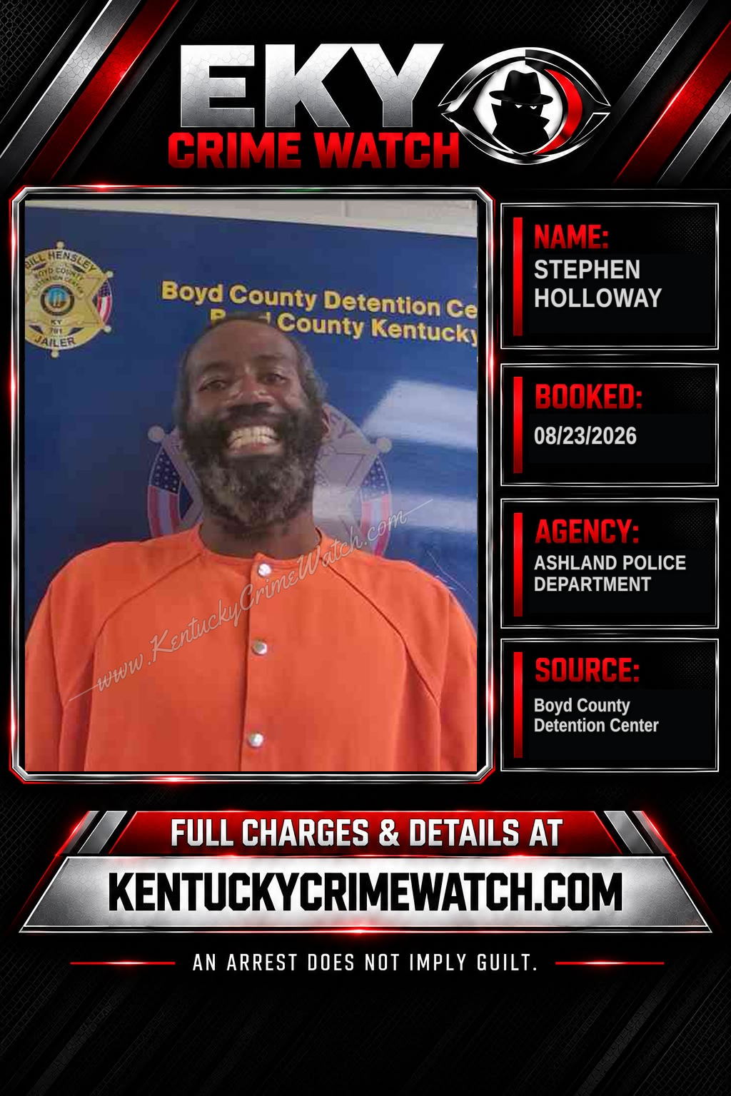 STEPHEN HOLLOWAY booking image