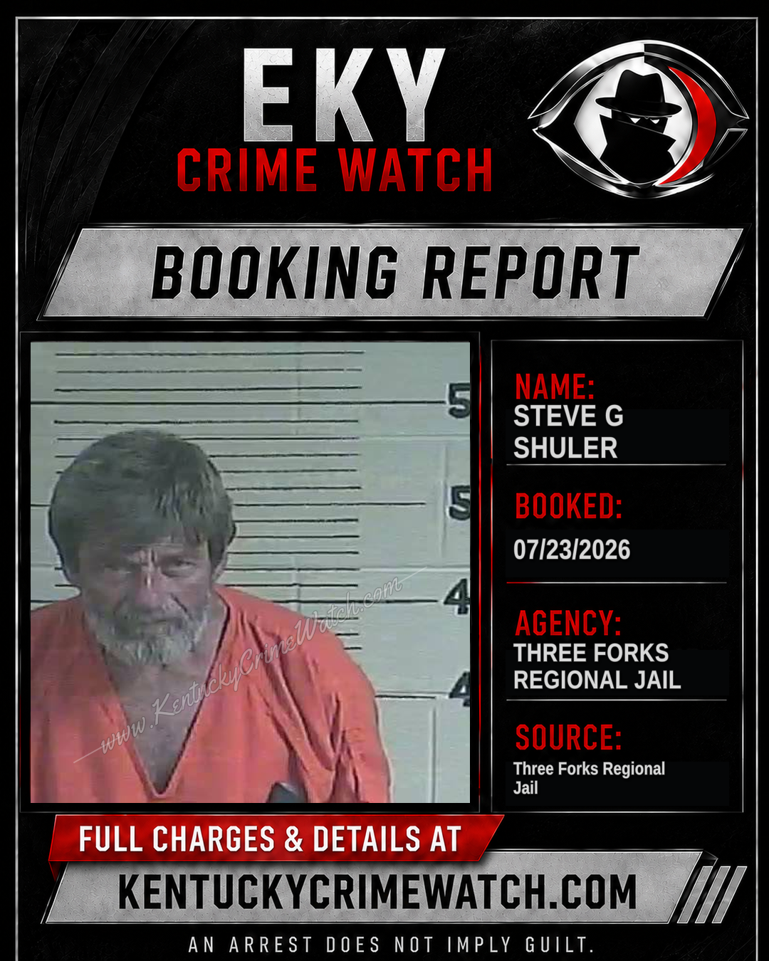 Steve G Shuler booking image