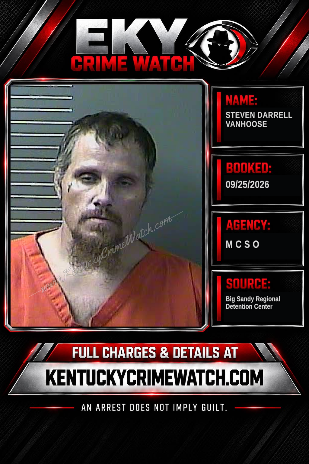 STEVEN Darrell VANHOOSE booking image