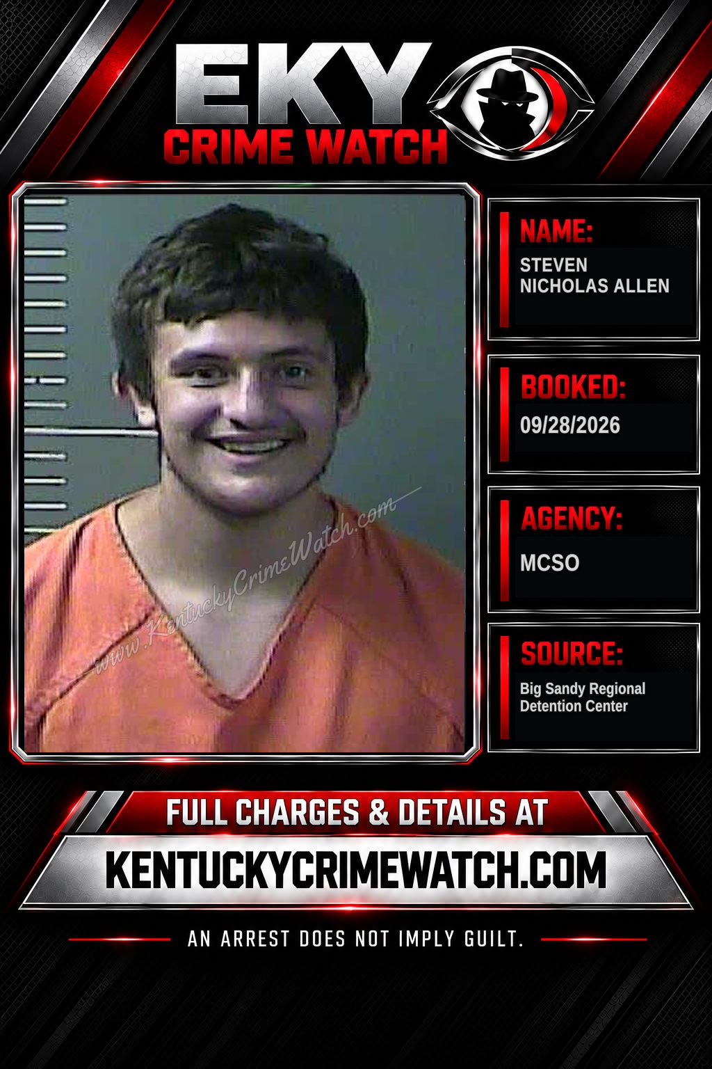 STEVEN NICHOLAS ALLEN booking image