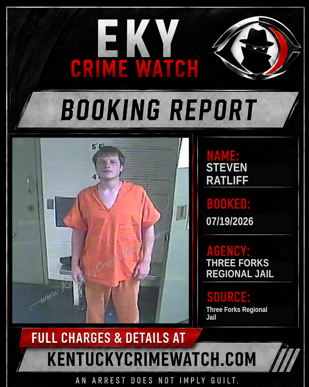 Steven Ratliff booking report card
