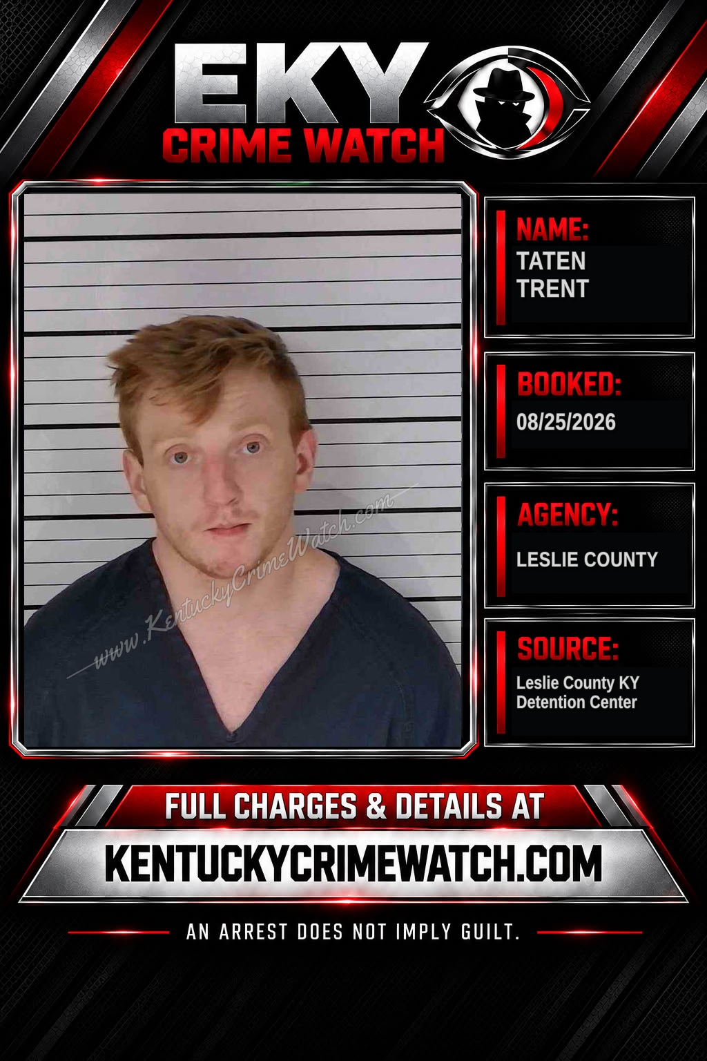 TATEN TRENT booking image