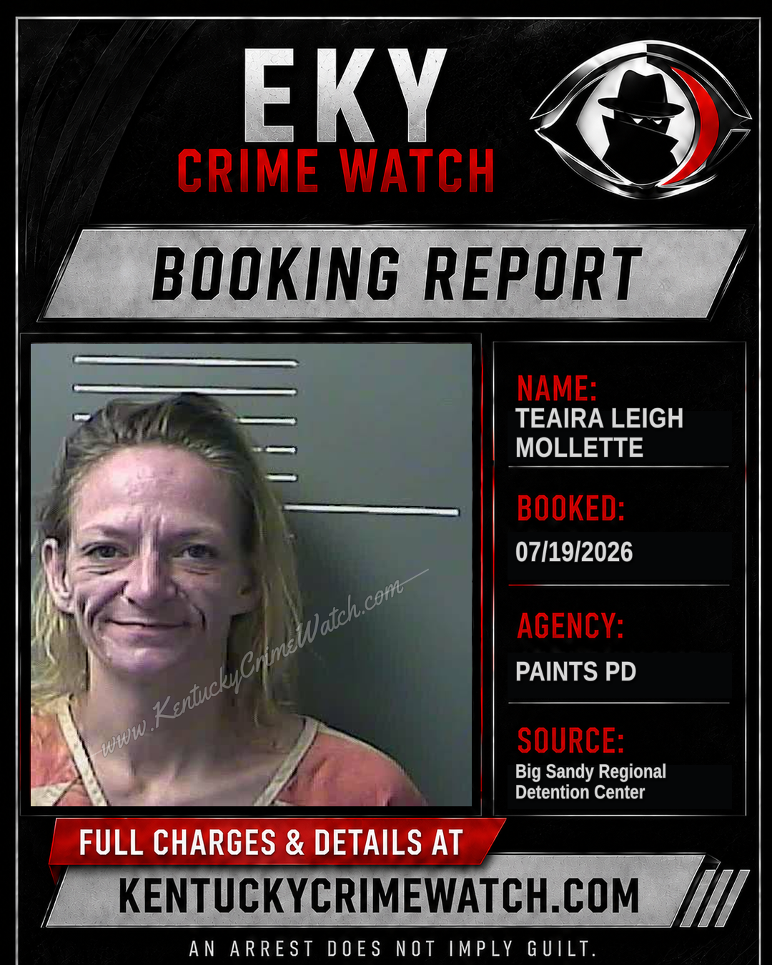 TEAIRA LEIGH MOLLETTE booking image