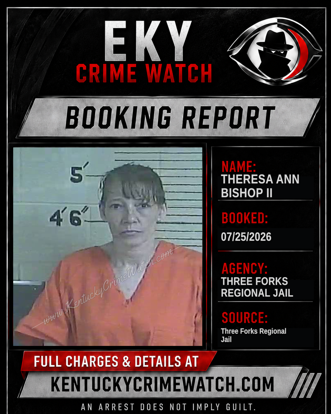 Theresa ANN Bishop II booking image