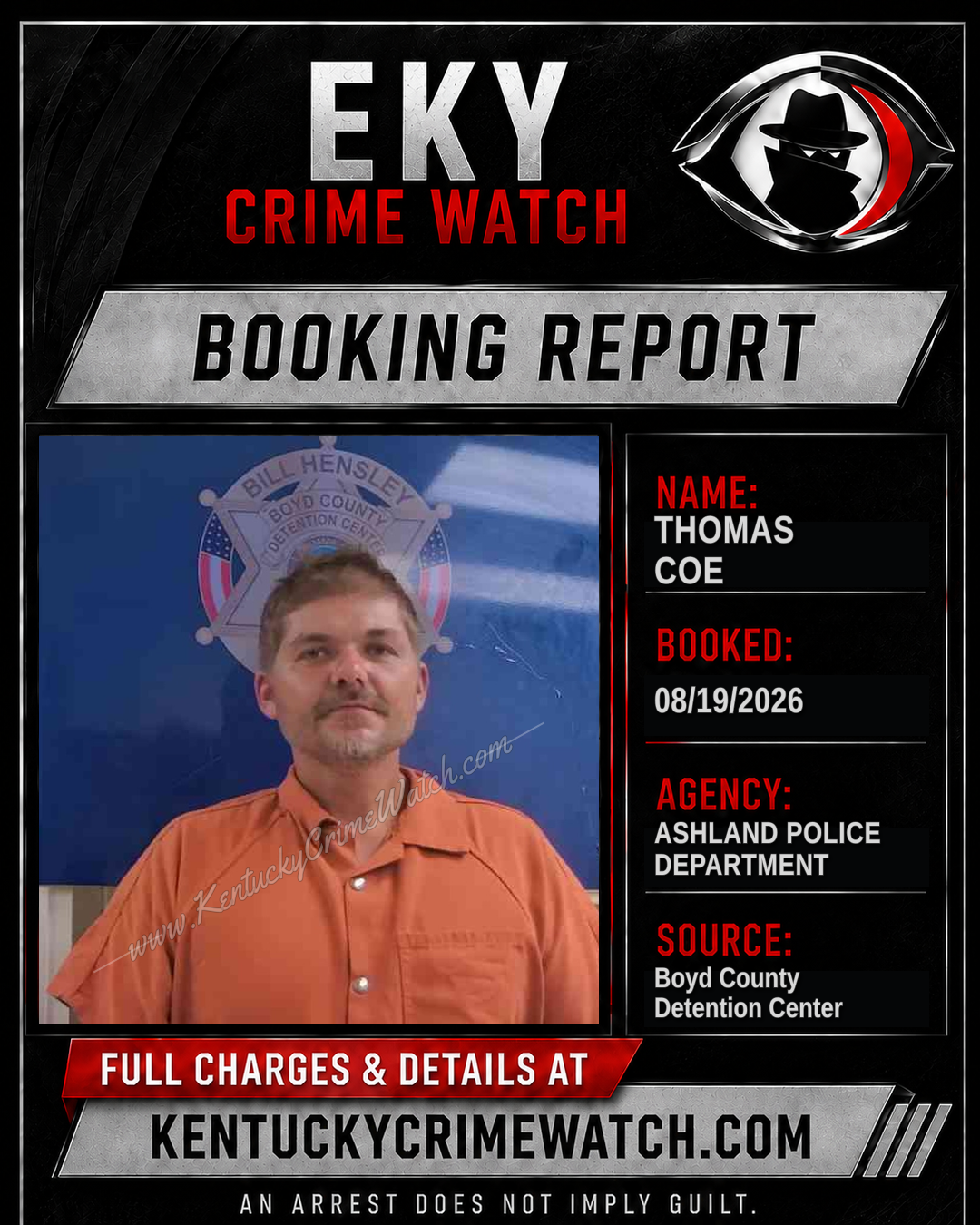 THOMAS COE booking image