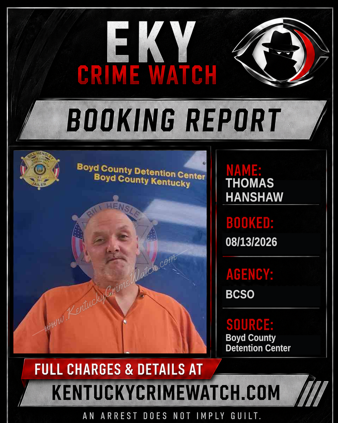 THOMAS HANSHAW booking image