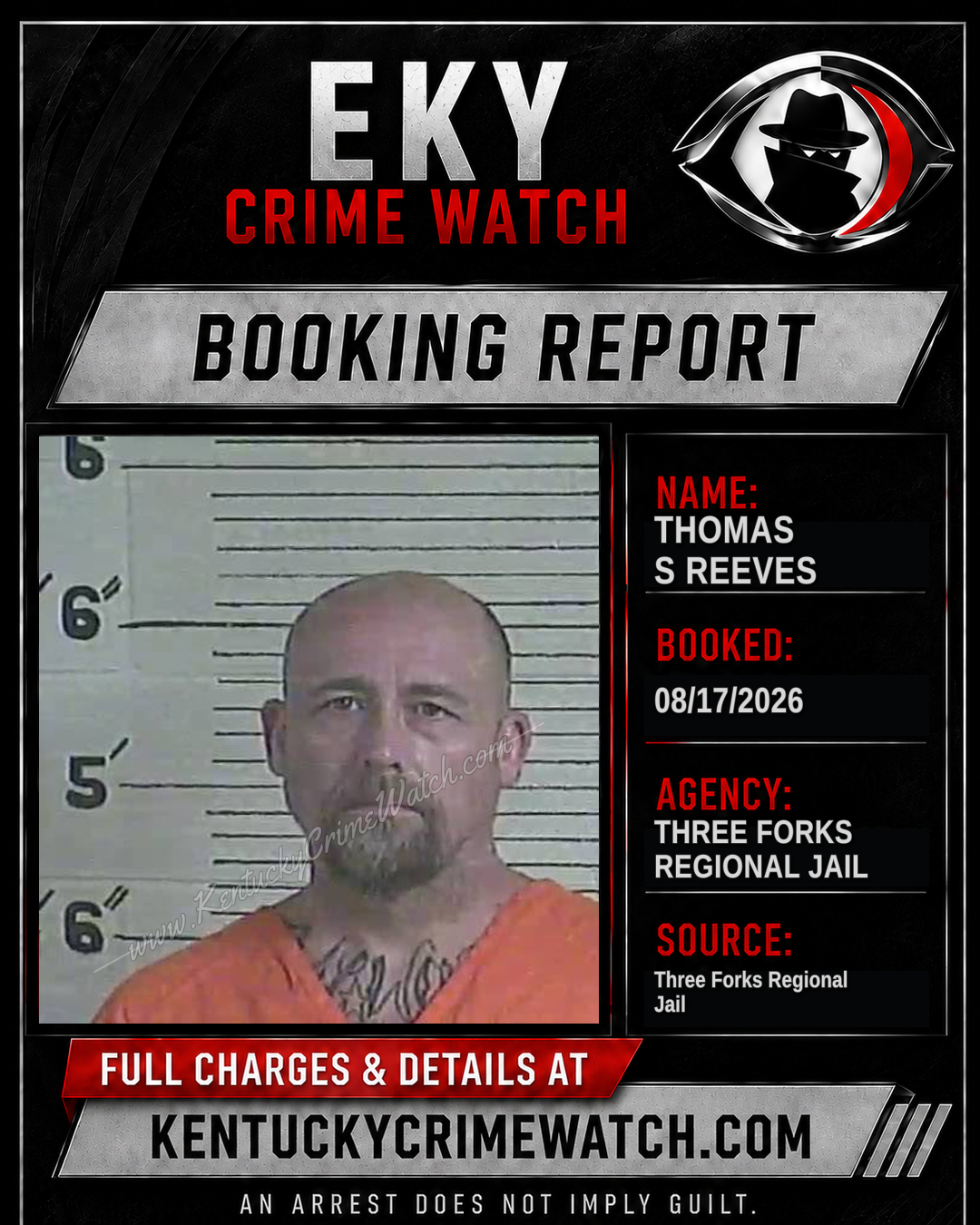 Thomas S Reeves booking image