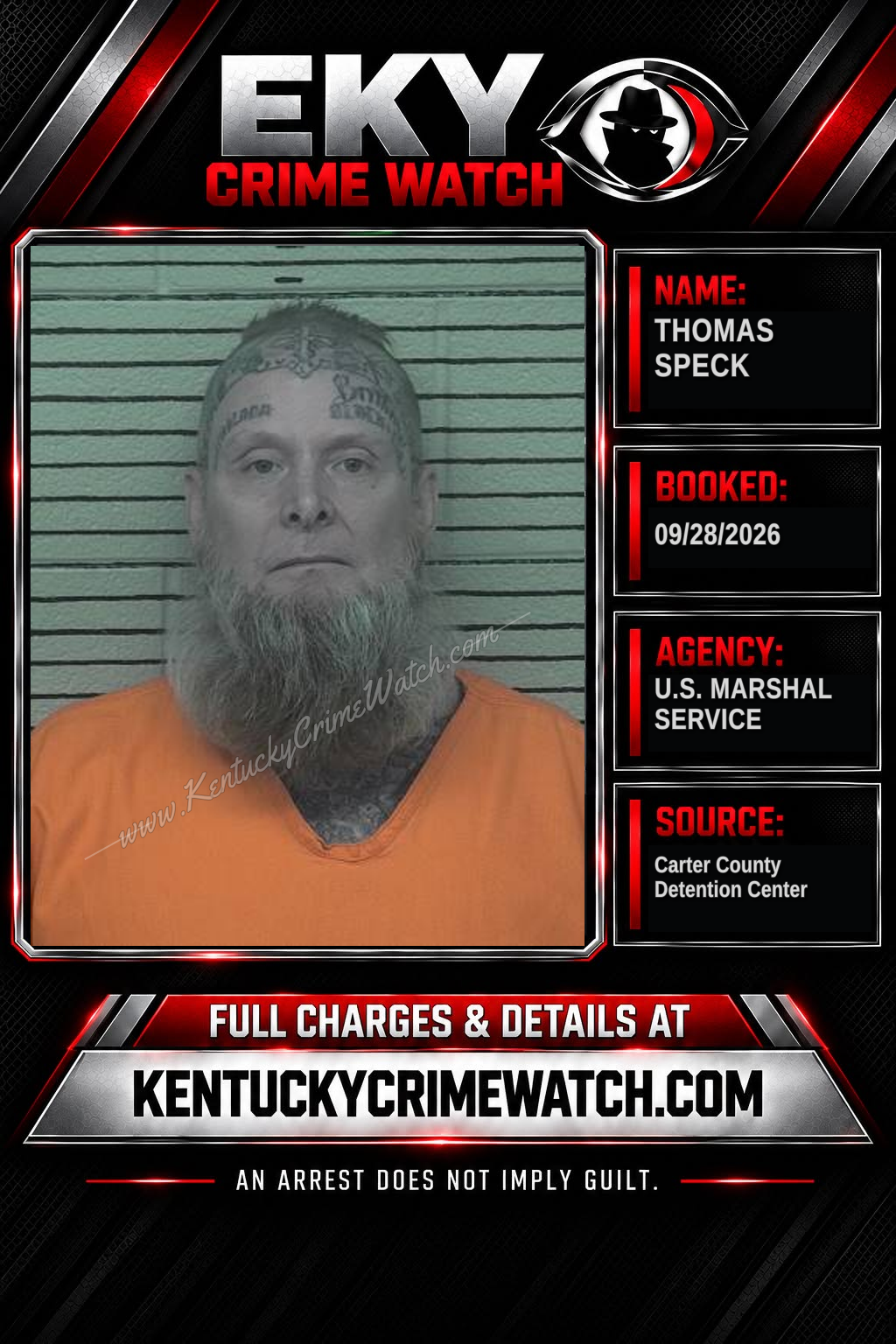 THOMAS SPECK booking image