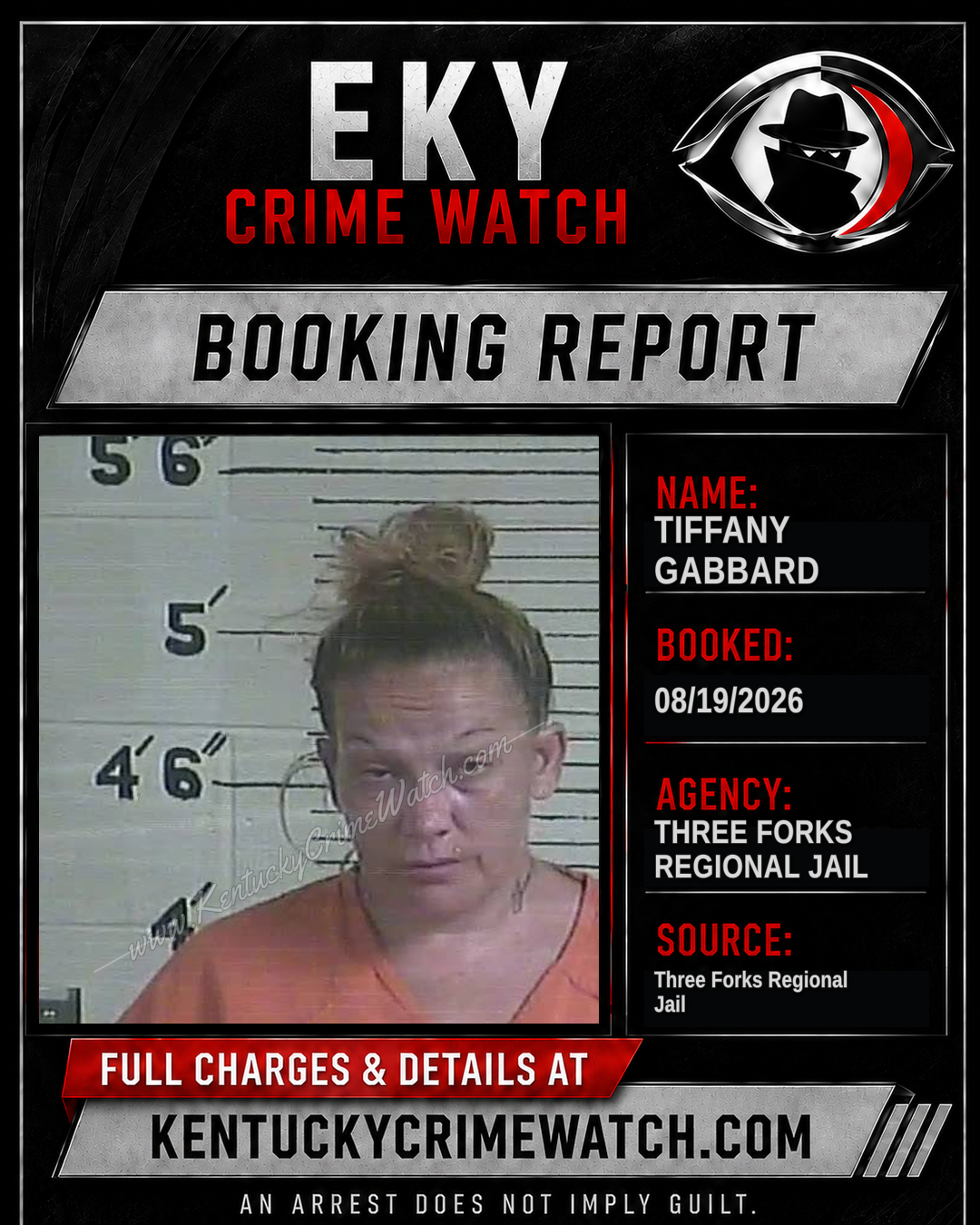 Tiffany Gabbard booking image