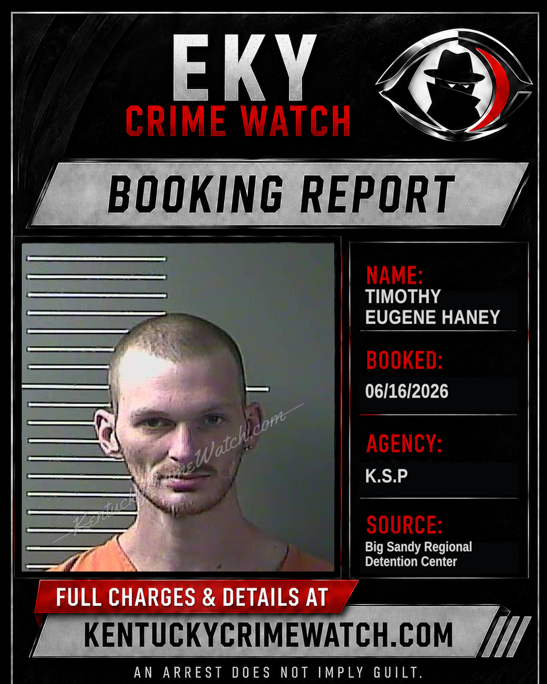 TIMOTHY EUGENE HANEY booking image