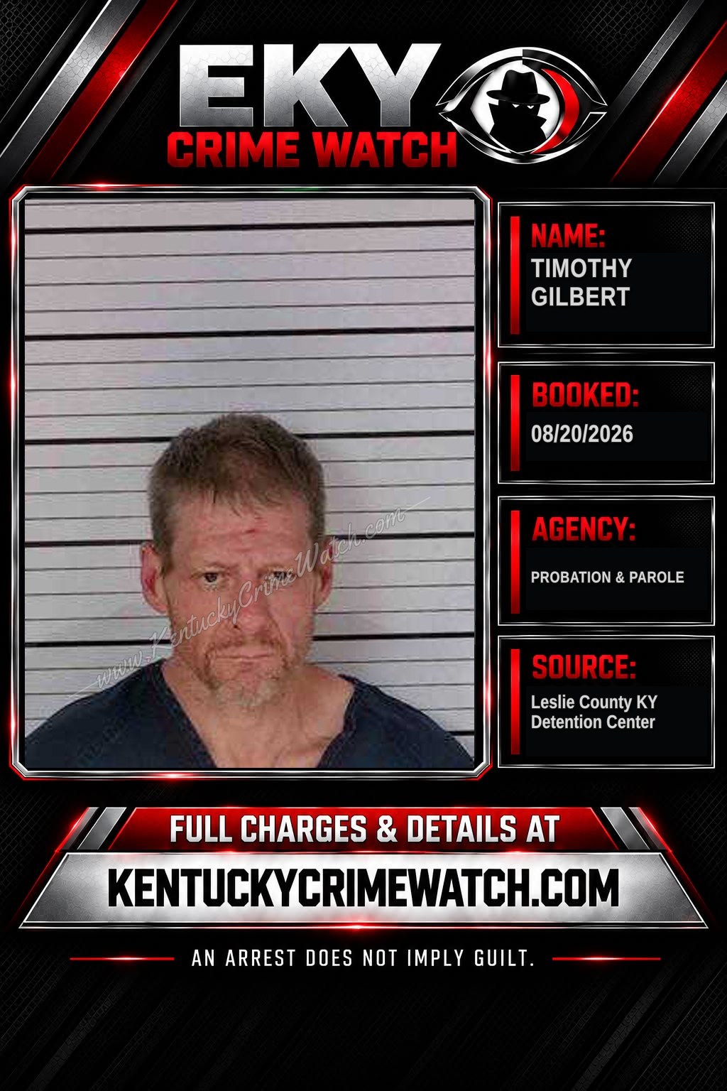 TIMOTHY GILBERT booking image