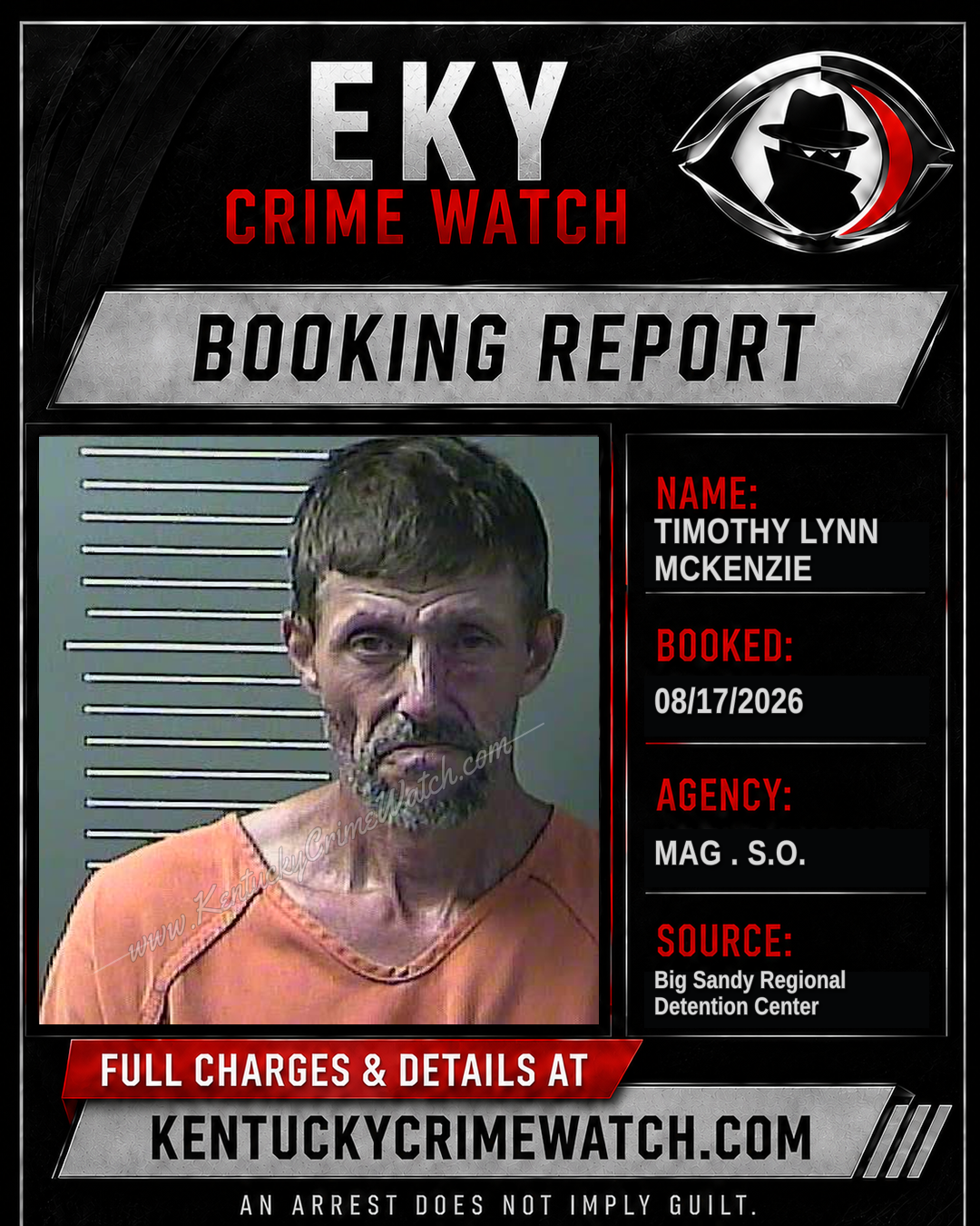 TIMOTHY LYNN MCKENZIE booking image