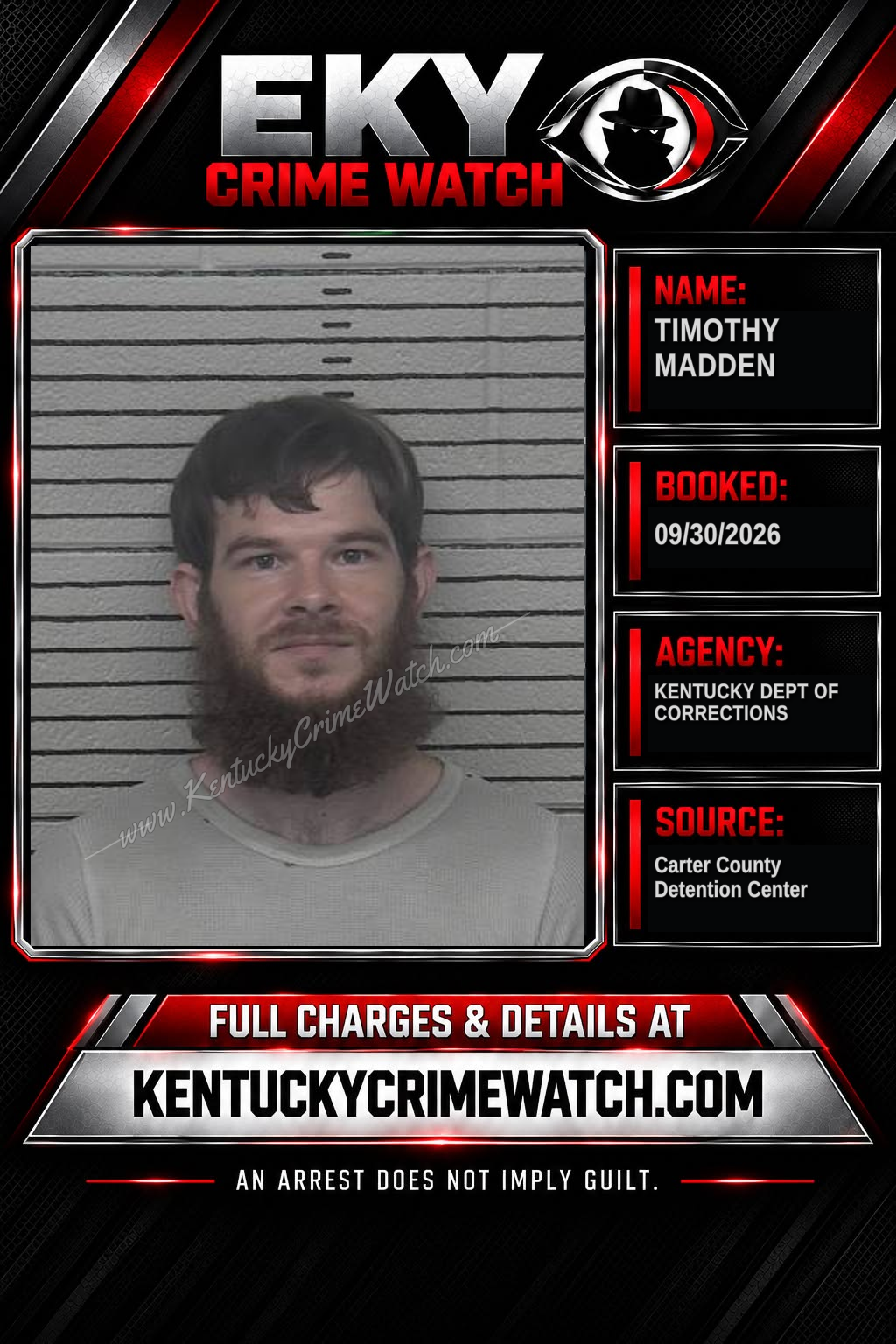 TIMOTHY MADDEN booking image