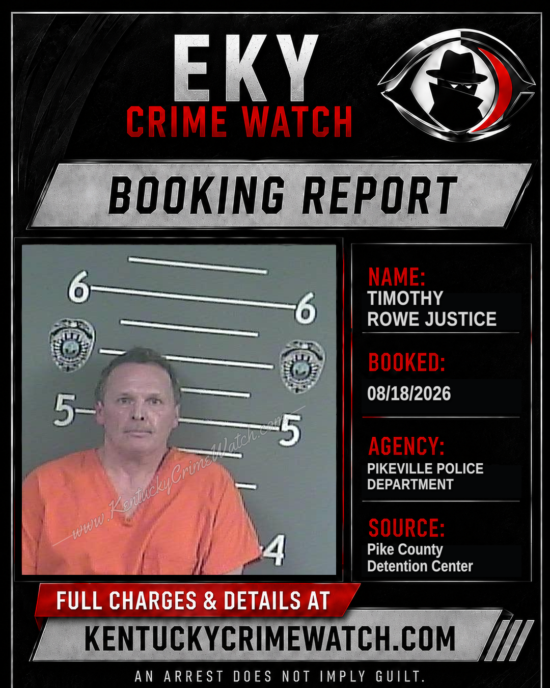 TIMOTHY ROWE JUSTICE booking image