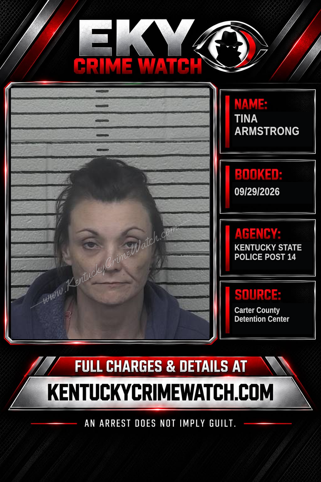 TINA ARMSTRONG booking image
