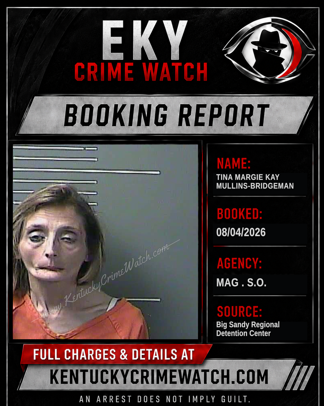 TINA MARGIE KAY MULLINS-BRIDGEMAN booking image