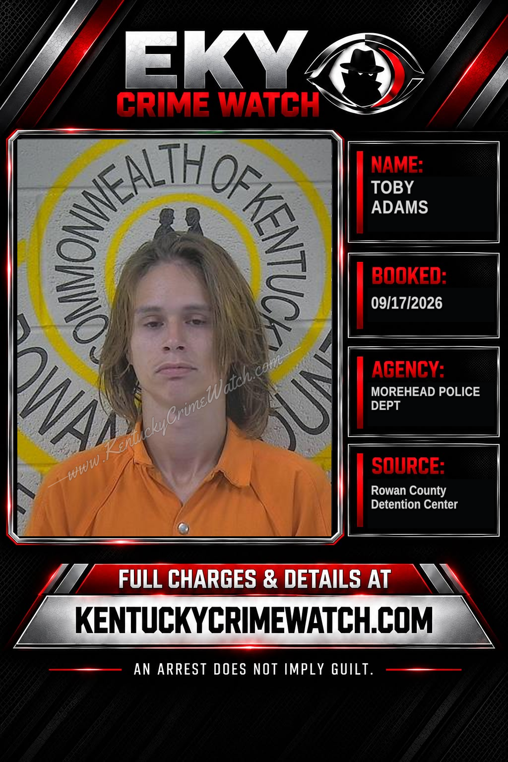 TOBY ADAMS booking image