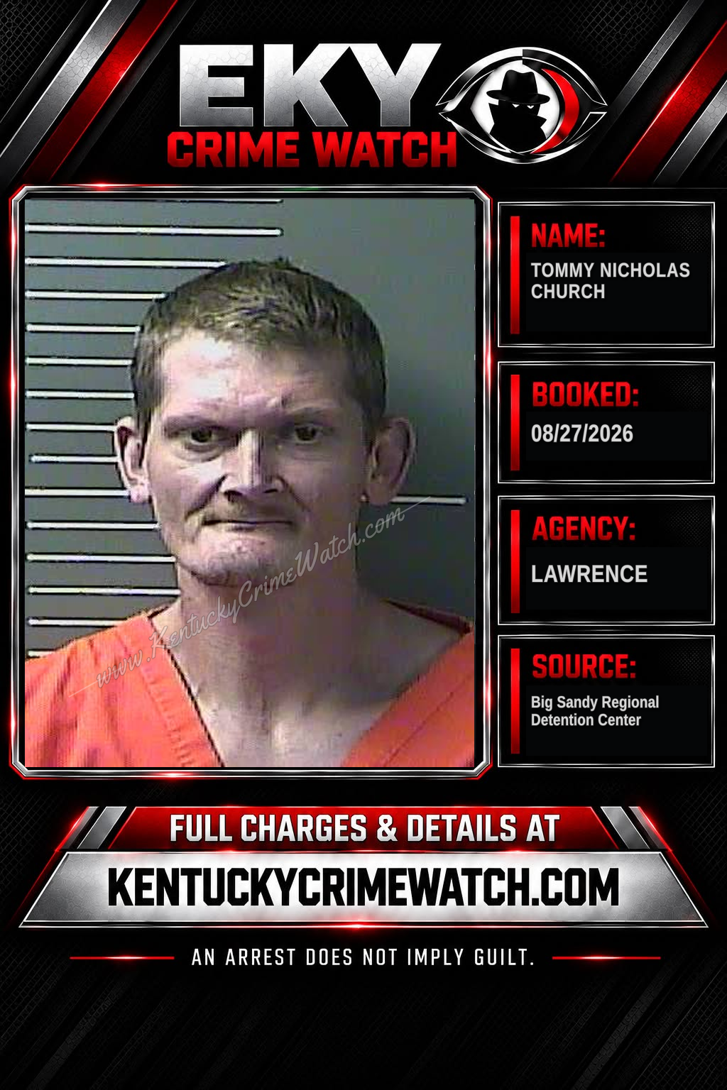 TOMMY NICHOLAS CHURCH booking image