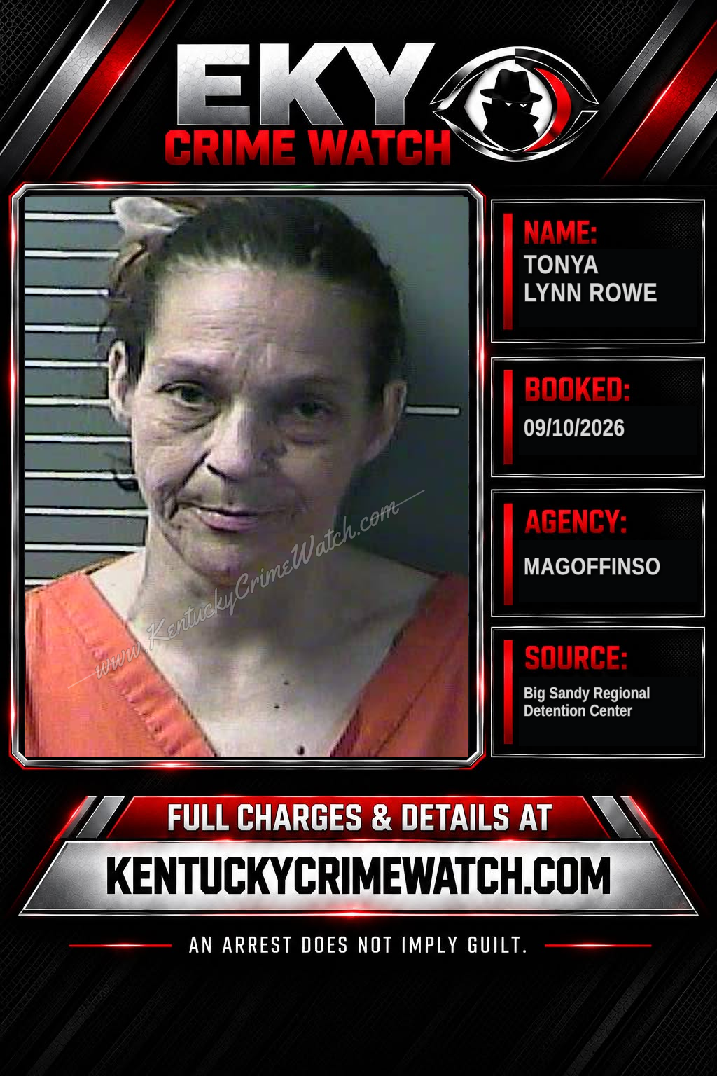 TONYA LYNN ROWE booking image