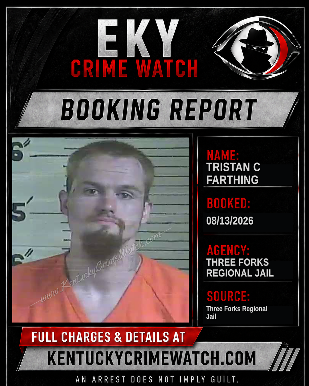 Tristan C Farthing booking image