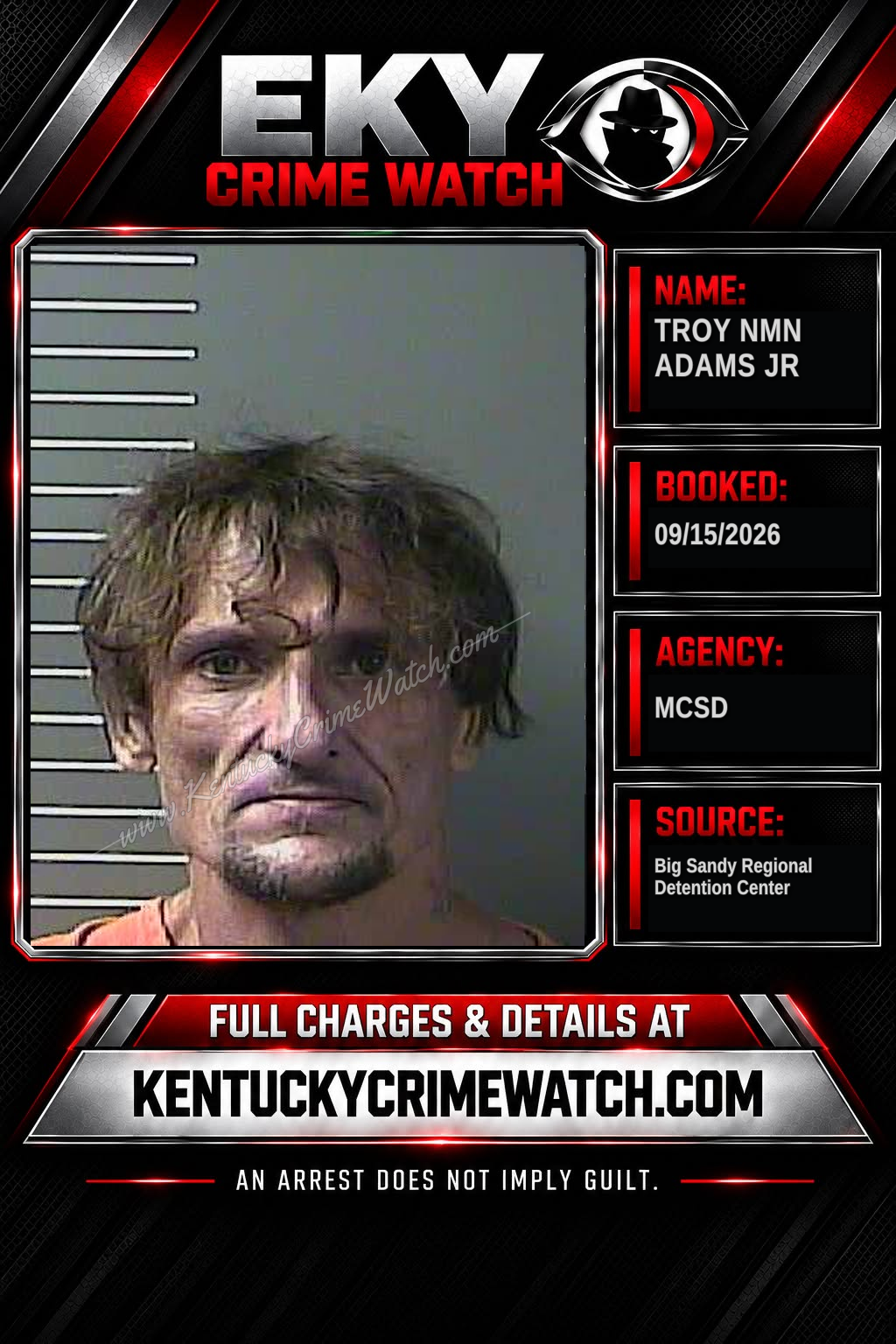 TROY NMN ADAMS JR booking image