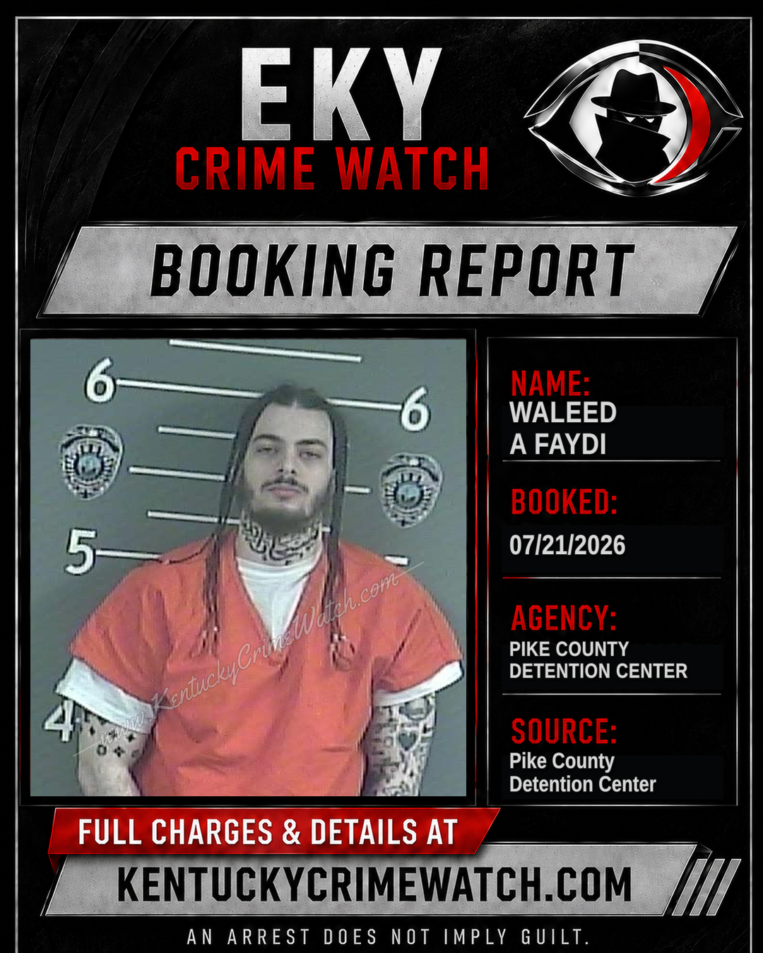 WALEED A FAYDI booking report card