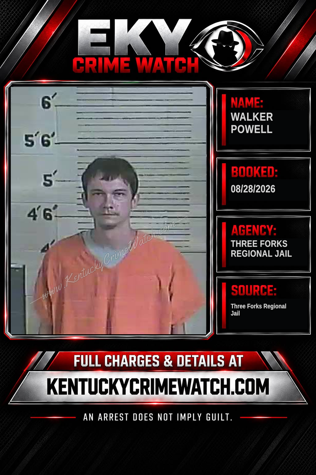 Walker Powell booking image