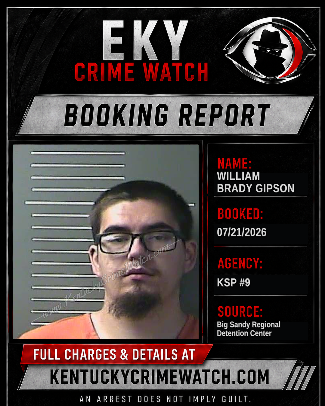 WILLIAM BRADY GIPSON booking image