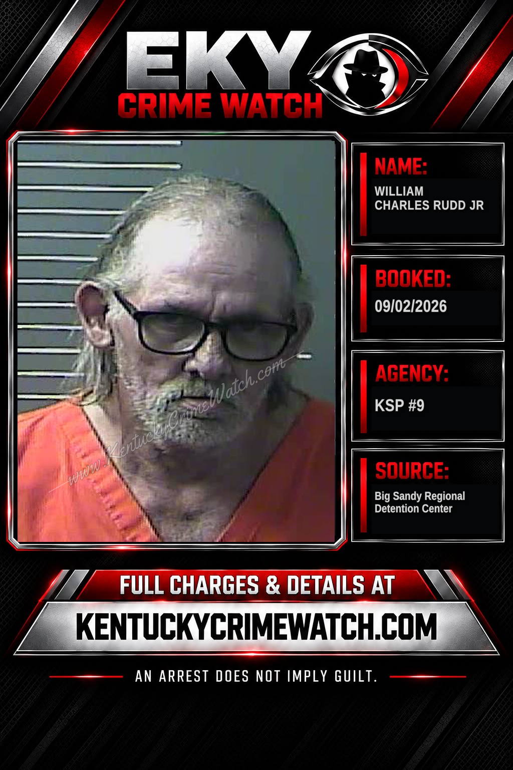 WILLIAM CHARLES RUDD JR booking image